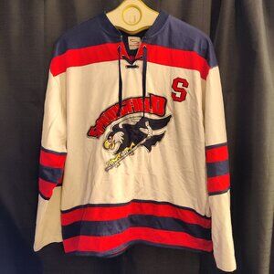 Adult Springfield Falcons Hockey Jersey w/ Rare “Screech” Mascot Size XXL